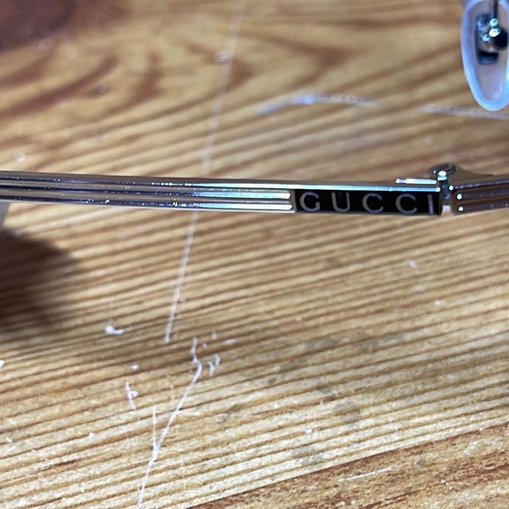 Gucci Silver‎ Aviator Sunglasses Gg097sa New With Tags No Box - Picture 7 of 7